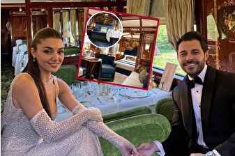 Hande Erçel ve Hakan Sabancı, The Orient Express’in Roma-Paris seferinde 6 milyonluk romantik tren yolculuğu yaptı