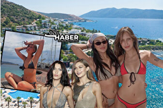 Hadidler’in kız kardeşi Aydan Nix Bodrum’u tercih etti