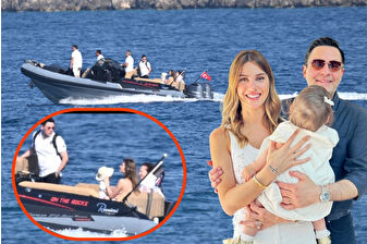 Nazlı - Hacı Sabancı çifti, kızları Arzu Alara'yla tekne tatilinde