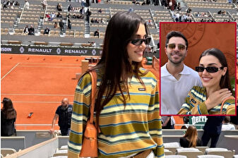 Hande Erçel ve Hakan Sabancı Roland Garros finalini yerinden izledi