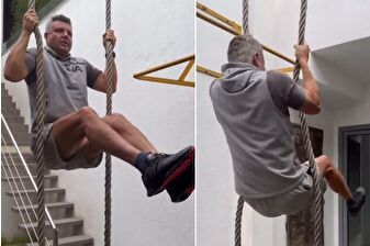 60 yaşındaki Sadettin Saran'dan Rocky performansı