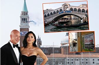 Amazon'un kurucusu milyarder Jeff Bezos ve Lauren Sanchez'in düğünlerini yapacakları Venedik ayaklandı