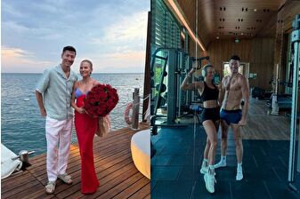 Barcelona'nın forveti Robert Lewandowski, ailesiyle Antalya tatilinde