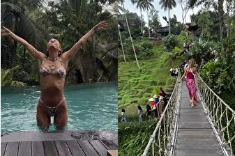 Çağla Şıkel'in Bali'de 'köprü'yle zor sınavı