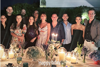 Hande Erçel, Sabancı Yalısı'nda doğum günü kutlamasında