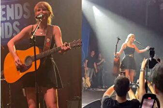 Taylor Swift, Travis Kelce'in Nashville etkinliğinde sürpriz bir performans sergiledi