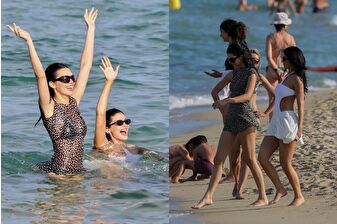Kylie ve Kendall Jenner, St. Tropez'de tatil keyfinde