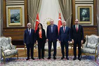 Cumhurbaşkanı Erdoğan Beştepe'de Dem Parti heyetini kabul etti