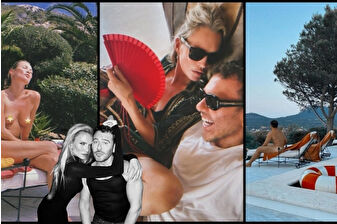 Mert Alaş Ve Kate Moss bol güneşlenmeli tatilde