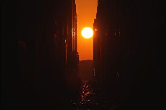 New York'ta gün batımı