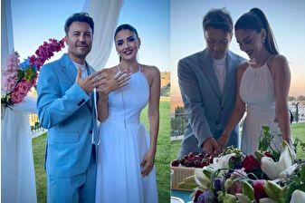 Oyuncu Tolga Güleç ve sunucu Öykü Cengiz nişanlandı