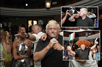 Aslen Çankırılı olan eski İngiltere Başbakanı Boris Johnson, İtalya’da sabaha kadar eğlendi