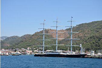 Maltese Falcon isimli lüks yat Marmaris'te
