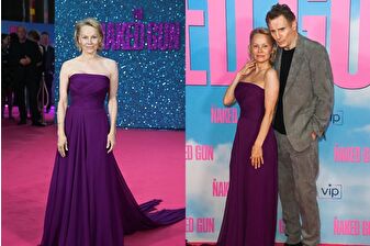 Pamela Anderson ve Liam Neeson, 'The Naked Gun' filminin İngiltere galasında
