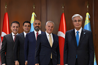 Kazakistan Cumhurbaşkanı Tokayev, Ankara'da Türk yatırımcılarla bir araya geldi