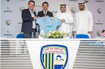 Türk proje ve ağır yük mühendisliği şirketi Hareket, BAE'de Al Dhafra FC'ye sponsor olarak bir ilke imza attı