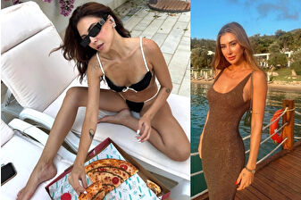 Dilara Aksüyek'ten pizzayla 'mutluluk' göndermesi