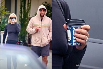Lady Gaga, erkek arkadaşı Michael Polansky ile Malibu'da gezerken nişan yüzüğünü sergiledi
