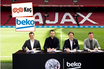 Koç Holding'in bünyesinde bulunan beyaz eşya ve elektronik devi Beko, futbol devi Ajax'a sponsor oldu