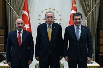 Cumhurbaşkanı Erdoğan, OYAK Yönetim Kurulu Başkanı Zekai Aksakallı'yı kabul etti