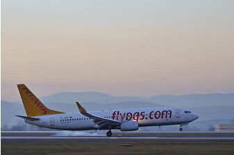 Motoruna leylek giren Pegasus uçağı acil iniş yaptı