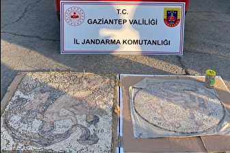 Gaziantep'te tarihi eser niteliğinde iki mozaik ele geçirildi