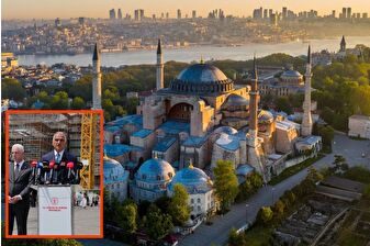 Ayasofya’daki restorasyon çalışmalarını inceleyen Bakan Mehmet Nuri Ersoy, “Bu büyük bir koruma seferberliğidir” dedi