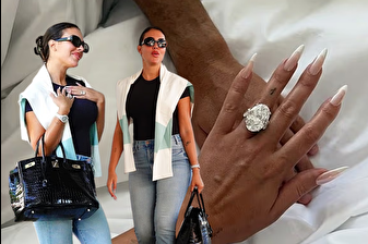Cristiano Ronaldo'nun nişanlısı Georgina Rodriguez pırlanta yüzüğünü göstermeye doyamadı