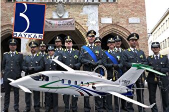 Baykar'ın satın aldığı Piaggio Aerospace, İtalyan mali polisi Guardia di Finanza'ya bir adet P.180 Avanti EVO uçağı teslim edecek