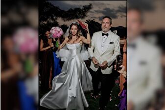 İş insanı Can Tursan ile Alara Sıracı mutluluğa 'Evet' diyerek dünyaevine girdiler