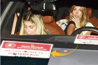 Şevval Şahin'in bindiği 'Resmi hizmete mahsustur' yazılı kart bulunan otomobilin sahibine adli işlem başlatıldı