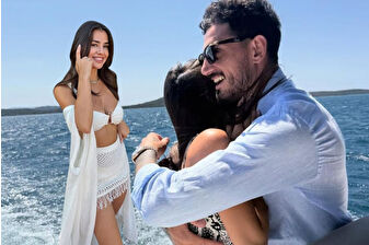 Hazal Çağlar ve Samet Akaydın yaz sonu tatilinde