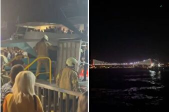 İstanbul Boğazı'nda yolcu gemisi ile kargo gemisi çarpıştı, yolcular büyük tehlike atlattı