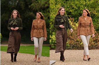 First Lady Melania Trump ve Prenses Kate, Frogmore Bahçeleri'nde yürüyüş yaptı