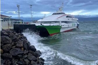 Bursa Deniz Otobüslerinin bazı seferlerine fırtına iptali
