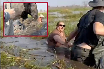 Botsvana’da dehşet anları: Öfkeli fil İngiliz turistlerin kanolarını devirdi, kadın hortum darbeleriyle suya gömüldü