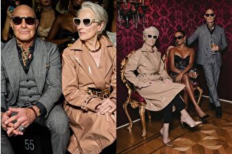 Miranda Priestly, film çekimi için Milano'da Dolce Gabbana defilesine sürpriz  bir giriş yaptı