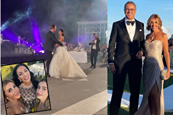 Zeynep Yılmaz, sevgilisi Bülent Ciritçi'nin kızı Lara Ciritçi'nin düğün sevincine ortak oldu