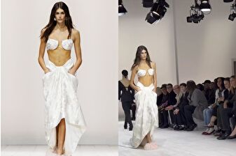 Kaia Gerber, Sarah Burton'ın Givenchy şovundaki ilk ilham perisi oldu