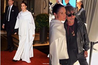 Meghan Markle, Pierpaolo Piccioli'nin Balenciaga defilesine katıldı