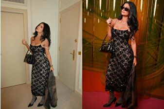 Kylie Jenner, Paris Moda Haftası'nın sekizinci gününde hayranlarını selamladı