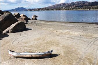 Bafa Gölü'nde kuraklık tehlikesi: 40 metre çekildi