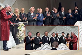 Aralarında Ali Koç, Erden Timur, Ali Ağaoğlu, Murat Sancak gibi isimlerin yer aldığı pek çok iş insanı, Ömer Sarıalioğlu'nun düğününe katıldı