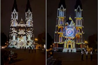 Çekya'nın tarihi başkenti Prag, ışık festivaliyle renkli görüntülere sahne oluyor