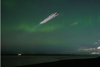 Alaska'nın Anchorage şehrinde kuzey ışıkları görüldü