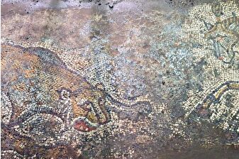 Mardin'de tarihi eser operasyonunda yaklaşık 1500 yıllık mozaik bulundu