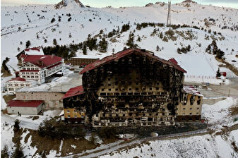 Bolu Kartalkaya'daki Grand Kartal Otel yangını davasının 3'üncü duruşması başladı