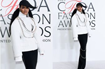 Teyana Taylor, CFDA Awards'ta Thom Browne imzalı kıyafet giydi