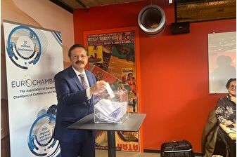 Türkiye Odalar ve Borsalar Birliği Başkanı Rifat Hisarcıklıoğlu, Avrupa Odalar Birliğine yeniden başkan vekili seçildi