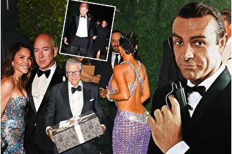 Jeff Bezos ve Lauren Sanchez'in malikanesinde düzenlenen James Bond temalı partiye ünlü isimler akın etti